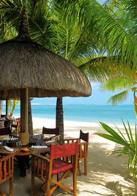 Mauritius, restauracja na plaży, wakacje w tropikach, Tropical Sun