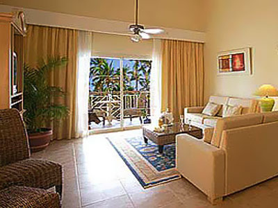 Dominikana - hotel Majestic Colonial Punta Cana, pokój Colonial Club One Bedroom Suite with Jacuzzi, tropical sun