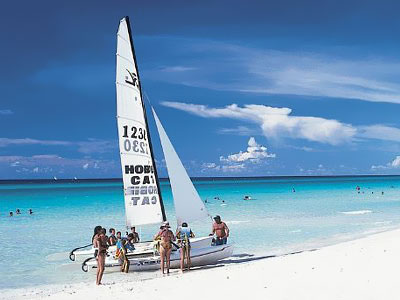 Kuba - hotel Barcelo Arenas Blancas, plaża Varadero, hobie cat, wakacje kuba, tropical sun