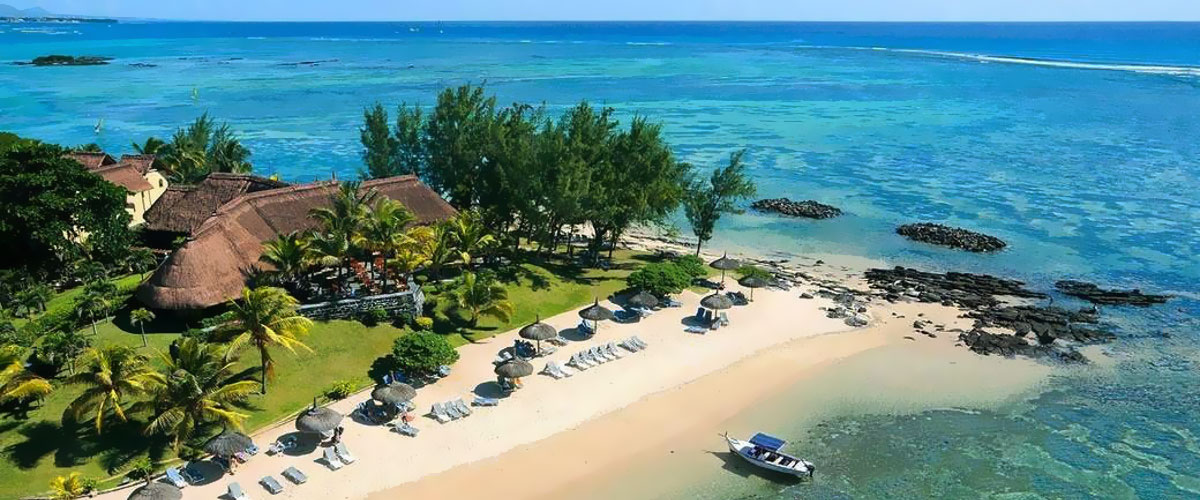 Mauritius - hotel Le Canonnier, rajska plaża, ocean indyjski, tropical sun