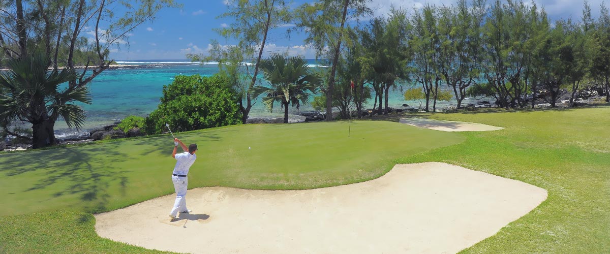 Mauritius - hotel Shandrani Resort & Spa, pole golfowe, ocean indyjski, tropical sun