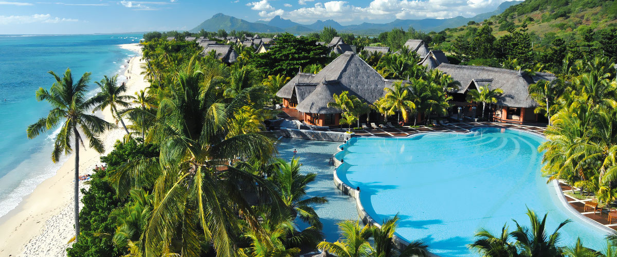 Mauritius - hotel Dinarobin Hotel Golf & Spa, basen, tropical sun