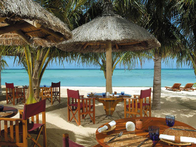Mauritius - hotel Dinarobin Hotel Golf & Spa, restauracja Le Morne Plage, tropical sun