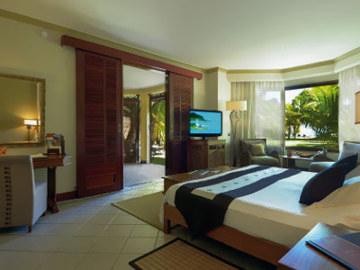 Mauritius - hotel Dinarobin Hotel Golf & Spa, pokój Club Junior Suite, tropical sun