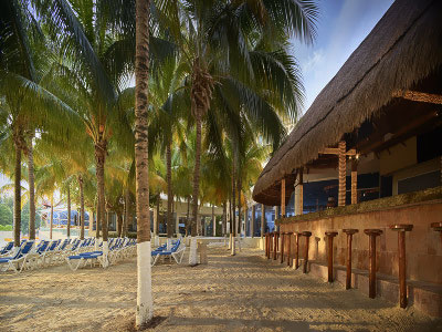 Meksyk - hotel Barcelo Costa Cancun, bar plażowy, tropical sun tours