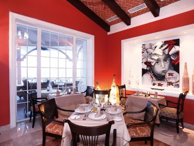 Meksyk - hotel Barcelo Maya Palace Deluxe, restauracja Caribe, tropical sun