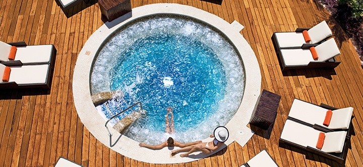Meksyk - hotel Dreams Riviera Cancun, jacuzzi, tropical sun