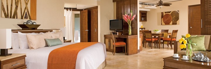 Meksyk - hotel Dreams Riviera Cancun, apartament Preferred Club Ocean Front Master Suite, tropical sun
