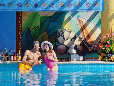 Meksyk - hotel Grand Bahia Principe Tulum, pool bar, Riwiera Majów, Tulum, Morze Karaibskie, karaiby, tropical sun tours