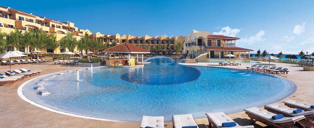 Meksyk - hotel Secrets Capri Riviera Cancun, basen, Riwiera Majów, tropical sun