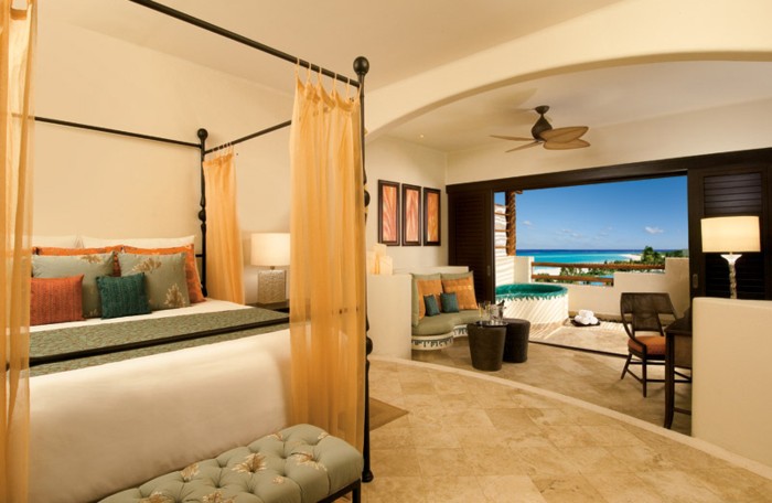 Meksyk - hotel Secrets Maroma Beach Riviera Cancun, pokój Preferred Club Junior Suite Ocean View, tropical sun