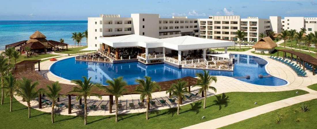 Meksyk - hotel Secrets Silversands Riviera Cancun, basen, wybrzeże Riwiery Majów, Morze Karaibskie, tropical sun