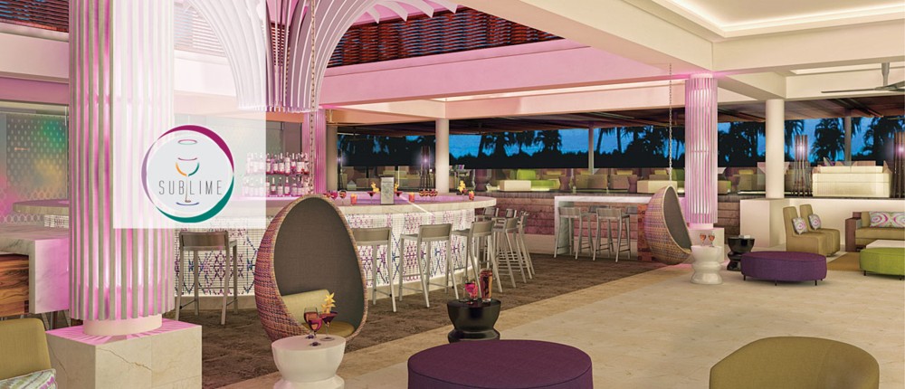 Dominikana - hotel Chic Punta Cana, bar Sublime, tropical sun