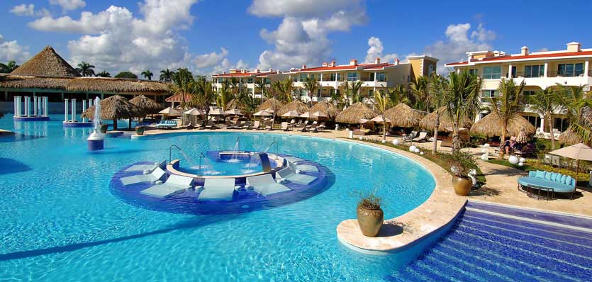 Dominikana - hotel Paradisus Punta Cana, basen, jacuzzi, tropical sun