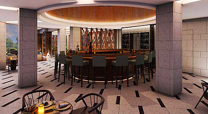 Seszele - hotel Savoy Resort & Spa, bar, tropical sun
