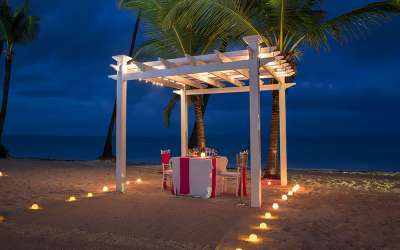 Grand Palladium Punta Cana, Dominikana, plaża nocą, dla par