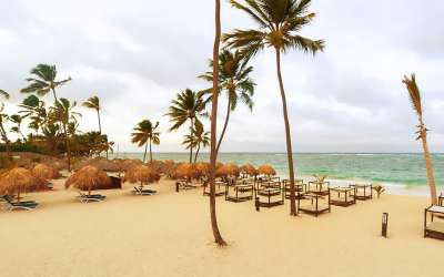 Punta Cana Princess Beach, Dominikana, plaża, leżaki, Tropical Sun Tours