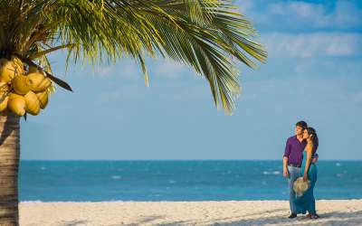 Kuba, informacje, plaża, para, Tropical Sun
