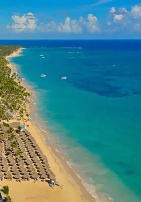 Dominikana - Iberostar Punta Cana, plaża, widok z góry