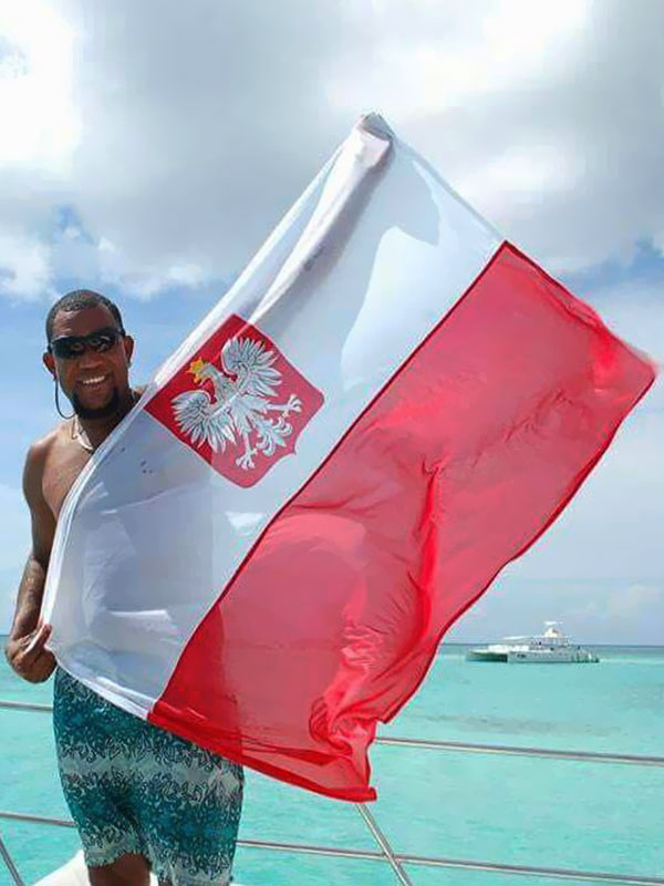 Dominikana po polsku, polska flaga, Tropical Sun