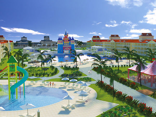 Hotele Punta Cana cz.1, Bar, Hotel Luxury Bahia Principie Fantasia, widok z góry, Tropical Sun Tours