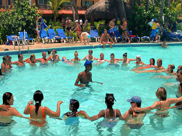 Tropical Princess Beach, Dominikana, aqua aerobik, Tropical Sun Tours