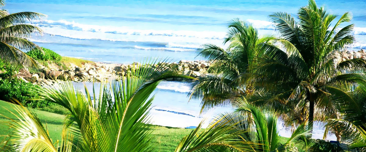 Widok na plażę na Jamajce