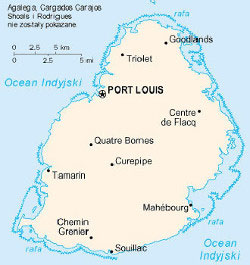 Mapa Mauritius